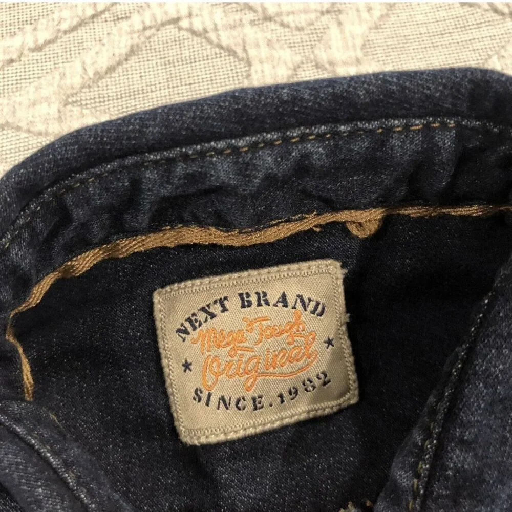 Next 3-4Y Chambray Denim Button Up Shirt